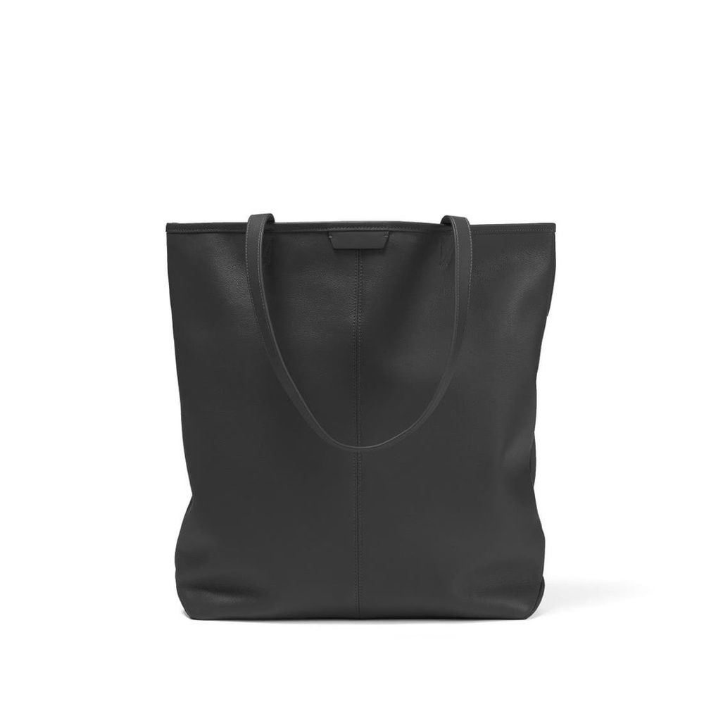 NWOT Leatherology Uptown Vertical Tote Bag Grey